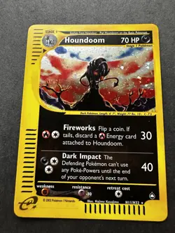 Houndoom H11Reverse Holo Rare-Aquapolis 2002 Pokemon Card-WotC E-Reader Vintage - Image 2