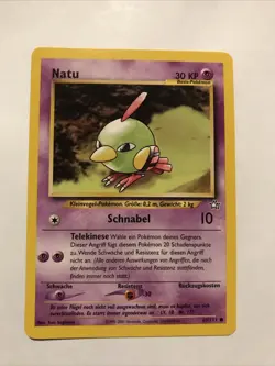 GERMAN Natu 67/111 Neo Genesis - Common Pokemon Card - NM - Image 1