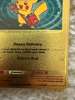 Special Delivery Pikachu Gold Foil Pokemon Card Promo SWSH074 (PSA 10 estimate) - Image 4