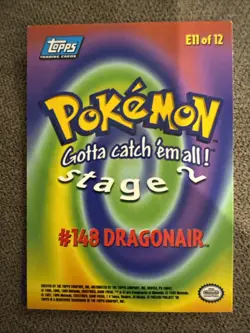 Dragonair # 148 Card E11 of 12 Topps Movie Stage 2 Pokemon - Image 2