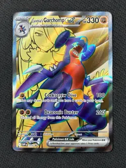 Cynthia's Garchomp ex 204 Sv: Scarlet & Violet Promo Cards Holo Black Star NM - Image 1