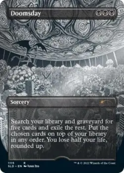MTG English Doomsday (Borderless) (Foil Etched) NM Foil Secret Lair - Image 1