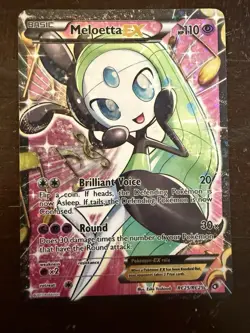 Pokemon TCG Meloetta EX RC25 Legendary Treasures Ultra Rare Full Art Holo Card - Image 1