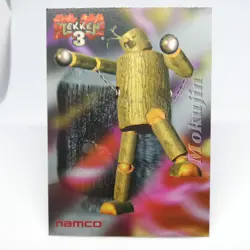 72 Mokuzin Tekken 3 Namco Official Collection Card EPOCH trading GAME 1998 - Image 1
