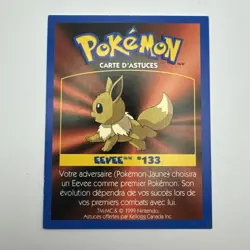 Pokemon: EEVEE #133 [Game Tip Card] - [Kellogg's Canada Cereal Promo (1999) - Image 1