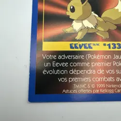 Pokemon: EEVEE #133 [Game Tip Card] - [Kellogg's Canada Cereal Promo (1999) - Image 2