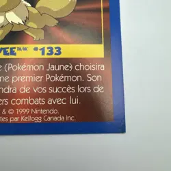 Pokemon: EEVEE #133 [Game Tip Card] - [Kellogg's Canada Cereal Promo (1999) - Image 3