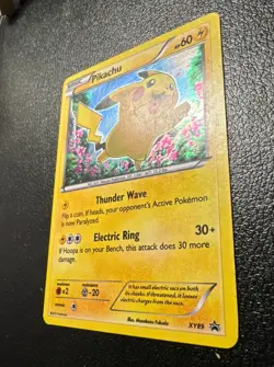 PIKACHU Black Star Promo POKEMON Holo Foil 2015 Trading Card XY89 - Image 3