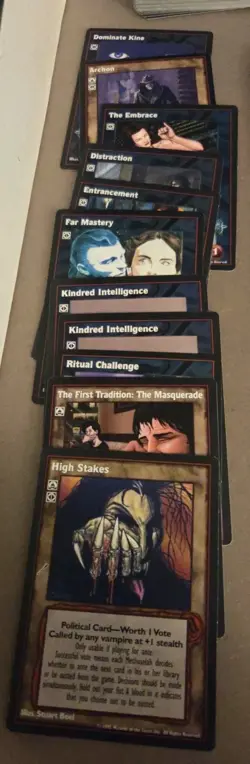 🔥VTES Vampire Dark Sovereign Ancient Hearts CCG Card Lot ~500 Cards Some Rares - Image 3