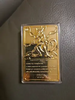 1999 pokemon Special edition 23k gold plated trading card Mewtoo #150 - Image 3