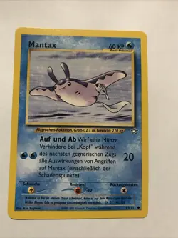 GERMAN Mantine 64/111 Neo Genesis - Common Pokemon Card - NM - Image 1