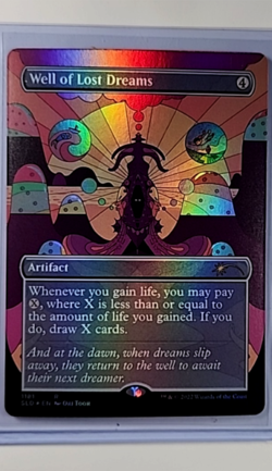MTG Magic the Gathering SLD Secret Lair Borderless Foil 1181 Well of Lost Dreams - Image 1
