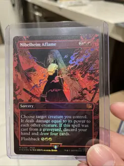 MTG Final Fantasy English Nibelheim Aflame Borderless 0339 Foil - Image 1