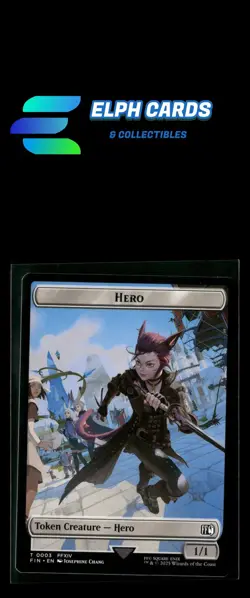 Magic The Gathering FINAL FANTASY #3 // 10 Hero // Knight Double-Sided Token - Image 2