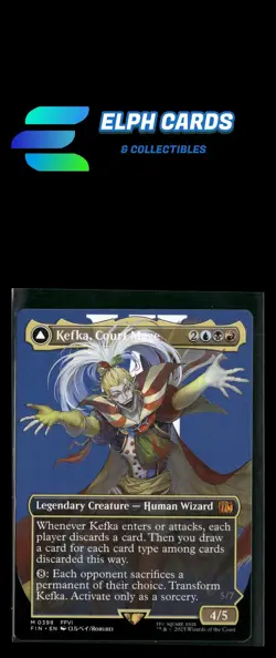 Magic The Gathering FINAL FANTASY #398 Kefka, Court Mage (Borderless) (0398) - Image 1