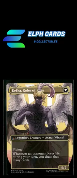 Magic The Gathering FINAL FANTASY #398 Kefka, Court Mage (Borderless) (0398) - Image 2