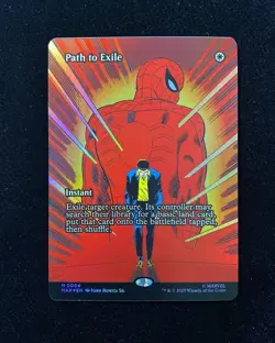 2025 Magic The Gathering MTG Marvel EN #M 0004 Foil Borderless Path to Exile GAV - Image 1