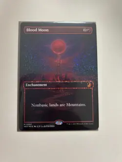 Blood Moon (Anime Borderless) (Confetti Foil) Wilds of Eldraine: Enchanting... - Image 2