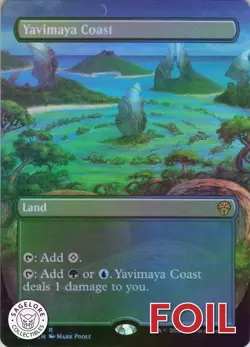 MTG Yavimaya Coast (Borderless) (382) | NM Foil | Dominaria United {DMU} - Image 1