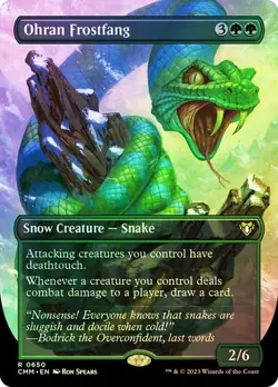 Ohran Frostfang FOIL BORDERLESS - 0650 - Rare - Commander Masters CMM MTG - Image 1
