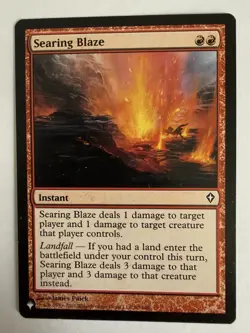 Searing Blaze ~ The List Reprints Magic MTG NM Mystery Booster 2 - Image 1