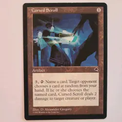 Cursed Scroll Tempest MtG magic the gathering - Image 1