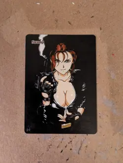 MTG Hand Painted Altered Art Anime Girl SWAMP Lara Croft Adam Hughes Homage - Image 2
