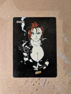 MTG Hand Painted Altered Art Anime Girl SWAMP Lara Croft Adam Hughes Homage - Image 3