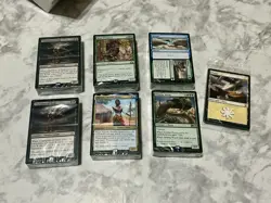 MTG Magic Lot (7) 2018-2019 Ready To Play Sealed Decks Duel Decks Promo Lands - Image 1