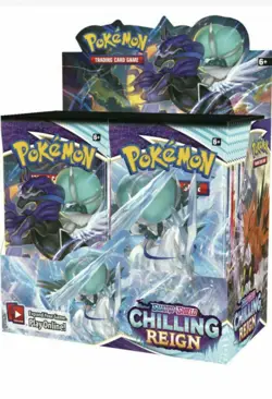 BRAND NEW Pokemon TCG Sword & Shield Chilling Reign Booster Box 6-Case 820650828461 - Image 1