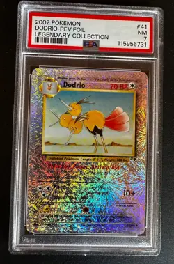 2002 Pokemon LEGENDARY Collection DODRIO Reverse Foil 41/110 - PSA 7 NM - Image 1
