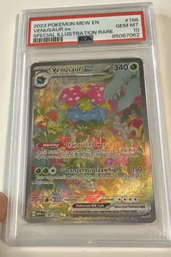 2023 Pokemon Mew 198 EN Venusaur ex Special Illustration Rare PSA 10 - Image 1