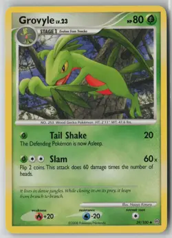 Grovyle 39/100 Pokemon TCG Stormfront Uncommon Moderately Played (MP) 1 - Image 1