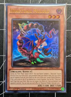 YuGiOh! Dracotail Mululu JUSH-EN005 Ultra Rare, 1st Edition, Near Mint - Image 1