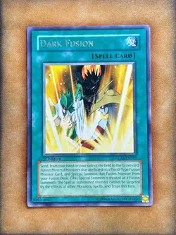Yugioh Dark Fusion GLAS-EN047 Rare 1st Ed NM - Image 1