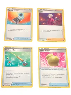 Bulk Lot of 4 SWSH Base Set Trainer Pokemon Cards - Image 1
