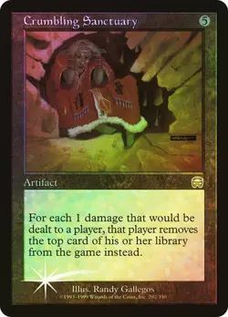 Crumbling Sanctuary - Foil - Mercadian Masques - Magic the Gathering MTG - Image 1
