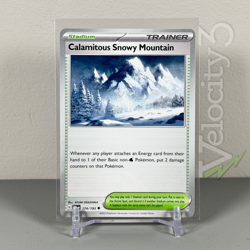 Pokemon TCG Stadium Card: CALAMITOUS SNOWY MOUNTAIN 174/193 | Uncommon | PAL - Image 1