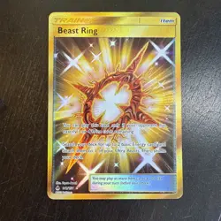 Beast Ring 141/131 SM Forbidden Light Secret Rare Full Art Pokemon Card NM - Image 4