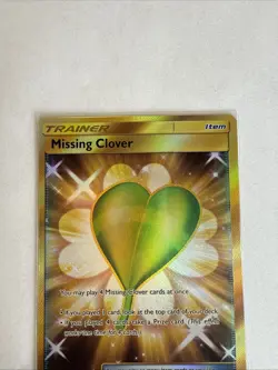 Missing Clover 168/156 Full Art Secret Rare Ultra Prism Trainer Pokemon Card NM - Image 2
