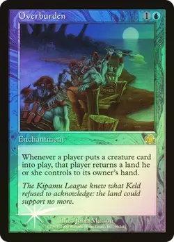 Overburden - Foil - Prophecy - Magic the Gathering MTG - Image 1