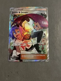 Jessie & James Team Rocket Pokemon TCG 68/68 single *HOLO* Trainer Support Card - Image 1