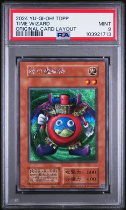 Yu-Gi-Oh! - Time Wizard Original Card Layout 2024 PSA 9 - Image 1