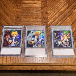 Yami + Kaiba + Joey 3 Card ULTRA HOLO Rare Token Set LDK2-ENT Yu-Gi-Oh! - Image 1