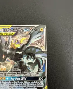 Pikachu & Zekrom GX SM168 Sm Promo Holo Full Alt Art Holo Rare Card Pokemon - Image 5