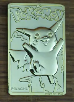 Pokemon Special Edition 23 Karat Gold-Plated Trading Card #25 PIKACHU 1999 - Image 3