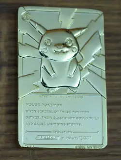 Pokemon Special Edition 23 Karat Gold-Plated Trading Card #25 PIKACHU 1999 - Image 4