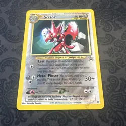 Scizor #33 Black Star Promo Rare Vintage Pokemon Card - Image 1