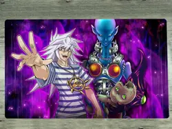 YGOmat Links Yami Bakura Duel Playmat TCG CCG Mat Trading Card Game Mat Free Bag - Image 1