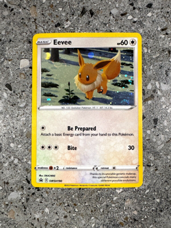 Pokemon TCG Cards Eevee SWSH190 Black Star Promo Holo NM * Swirl * - Image 1